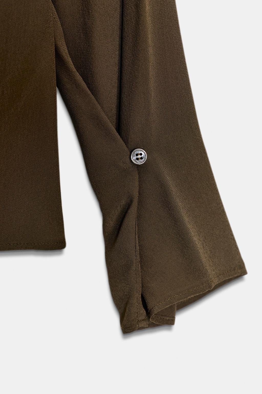 СТРУЯЩАЯСЯ БЛУЗА СО СБОРКАМИ — ZW COLLECTION