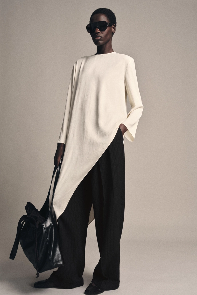 Блуза асимметричного покроя из коллекции zw