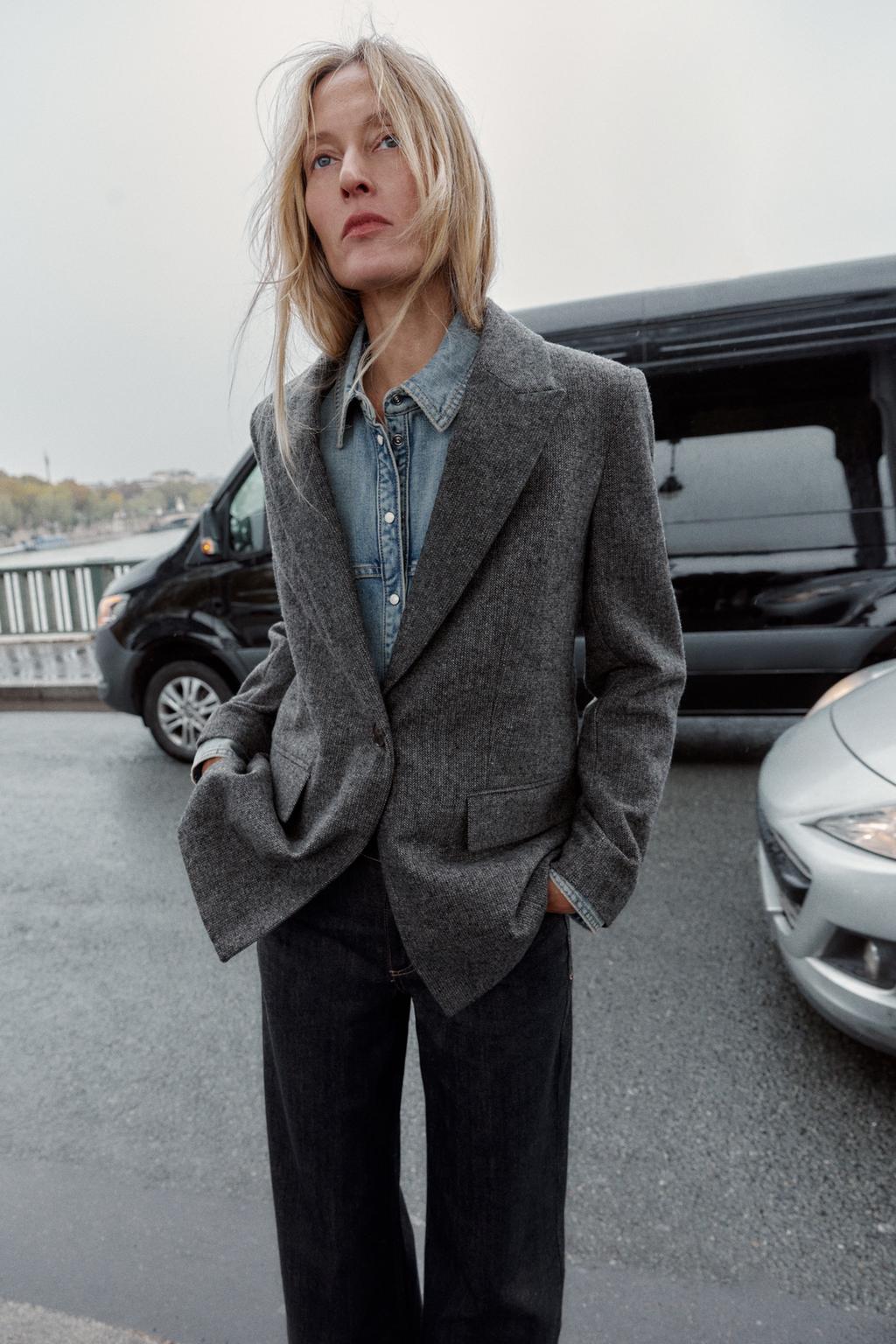 БЛЕЙЗЕР В ЁЛОЧКУ С ШЕРСТЬЮ