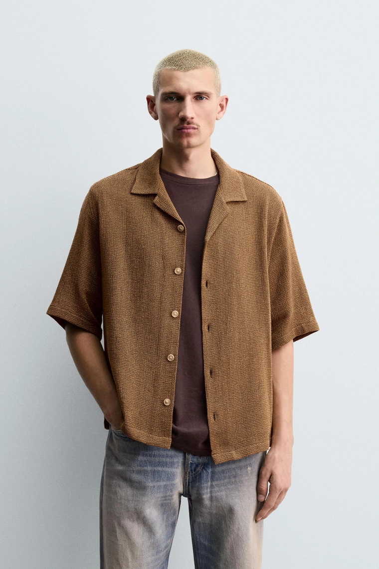Рубашка с текстурой