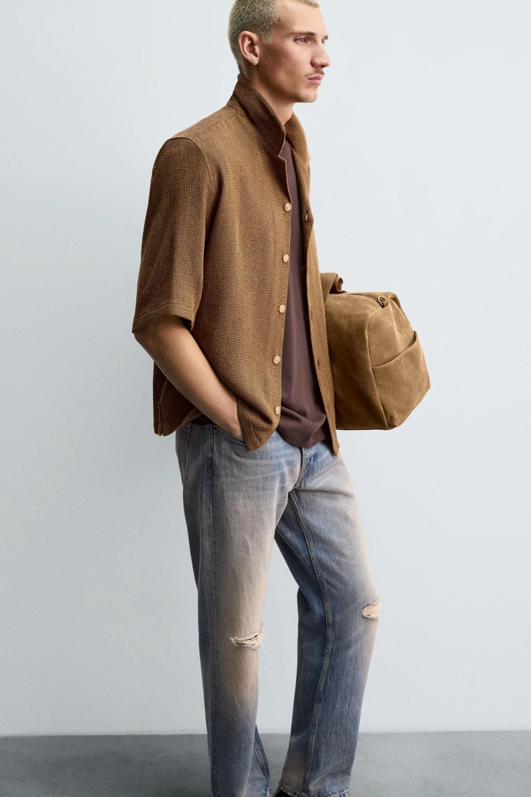 Рубашка с текстурой