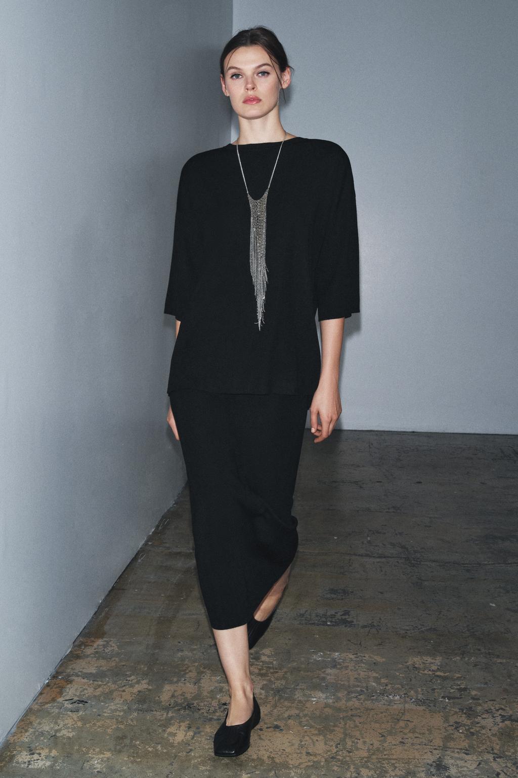 ТРИКОТАЖНАЯ ЮБКА МИДИ