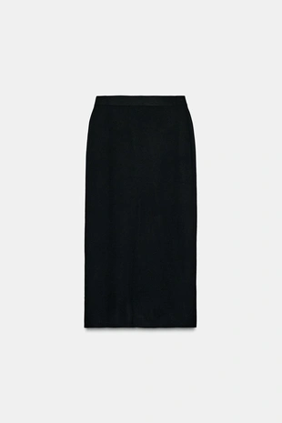 Трикотажная юбка миди- Заказать в России