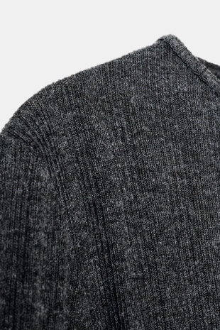 Мягкая футболка в рубчик- Заказать в России