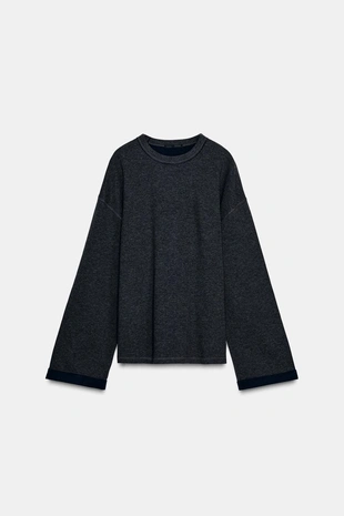 Футболка оверсайз с длинными рукавами- Заказать в России