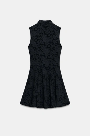 Короткое жаккардовое платье- Заказать в России