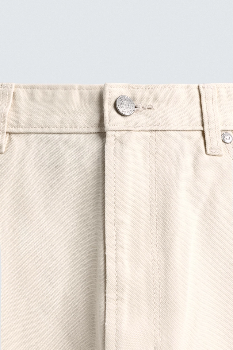 Багги велюровые брюки с абстрактным принтом