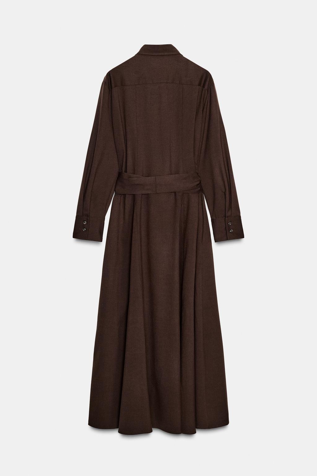 ПЛАТЬЕ-РУБАШКА С ПОЯСОМ — ZW COLLECTION