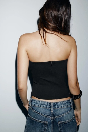 Топ с вырезом сердечком- Заказать в России