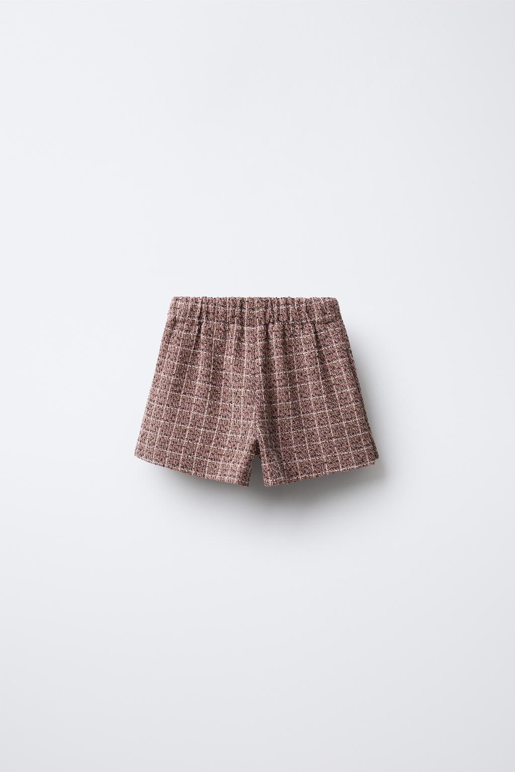 ЮБКА-ШОРТЫ С ПРИНТОМ И БАРХАТНЫМ КАРМАНОМ