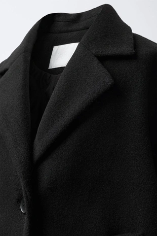 Пальто из шерстяной ткани- Заказать в России