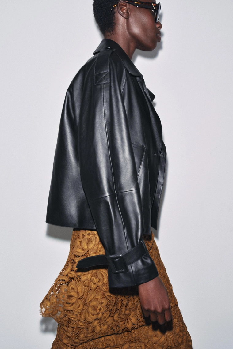 Кожаная куртка zw collection limited edition