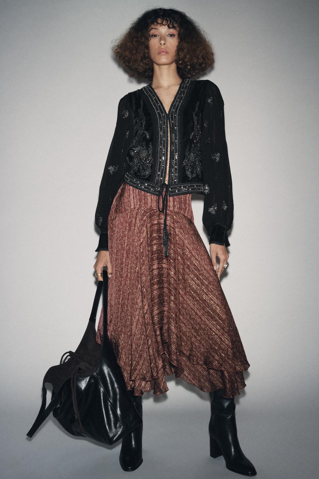 ДЛИННАЯ ЮБКА С ПРИНТОМ — ZW COLLECTION