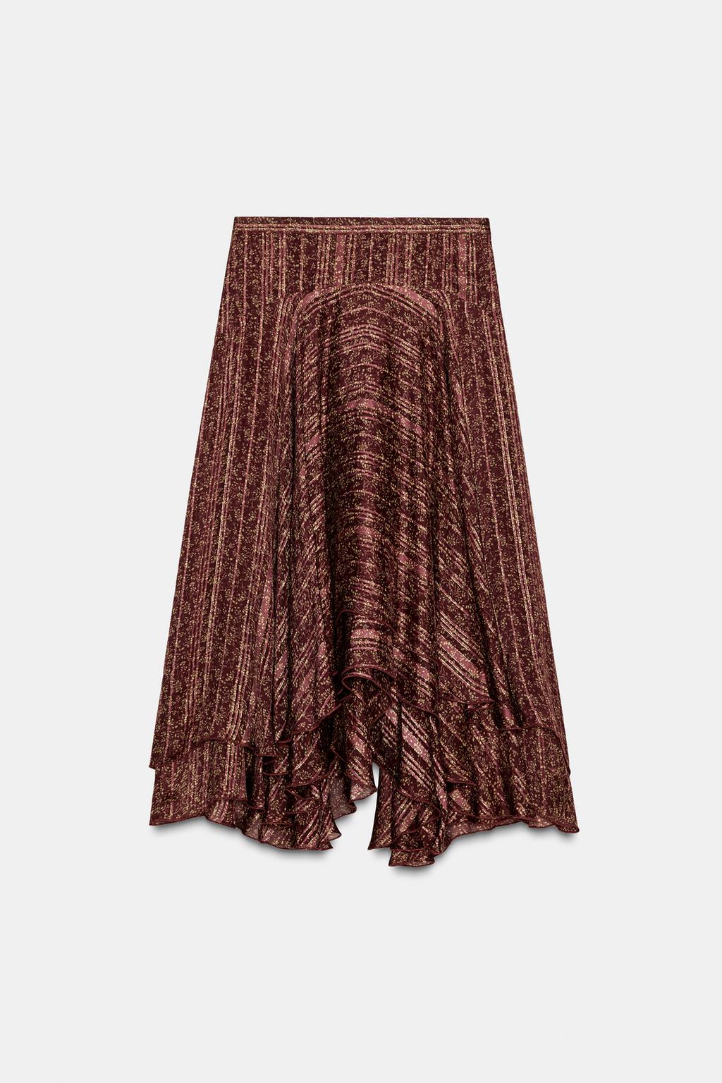 ДЛИННАЯ ЮБКА С ПРИНТОМ — ZW COLLECTION