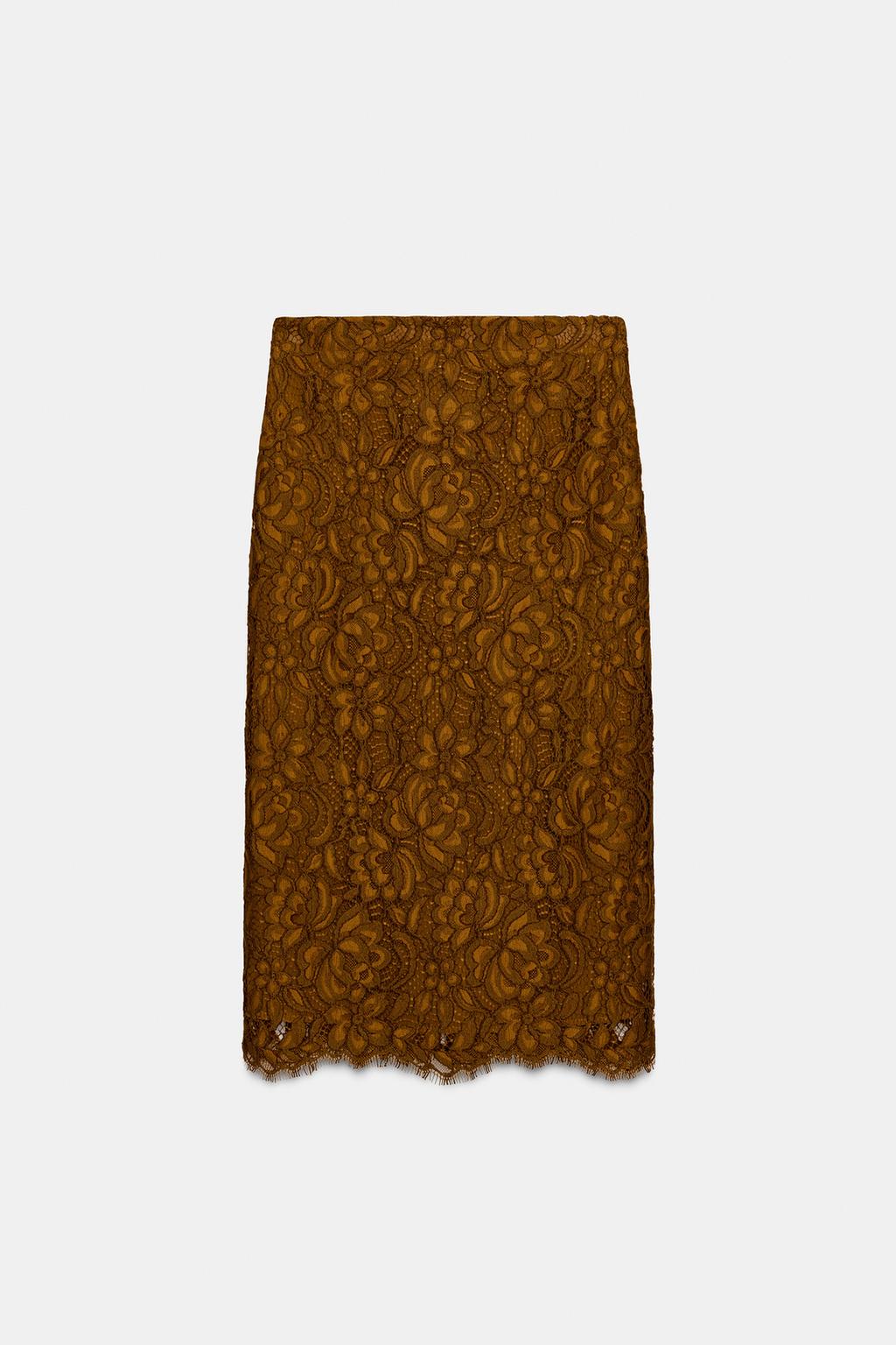 ЮБКА МИДИ ИЗ КРУЖЕВА — ZW COLLECTION LIMITED EDITION