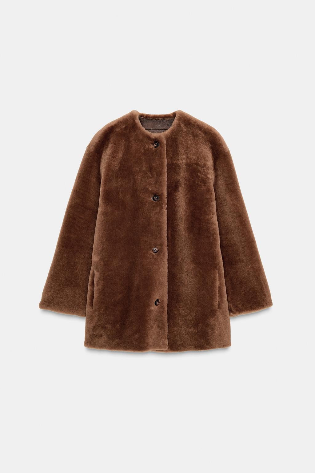 ДВУСТОРОННЕЕ ПАЛЬТО ИЗ 100% КОЖИ