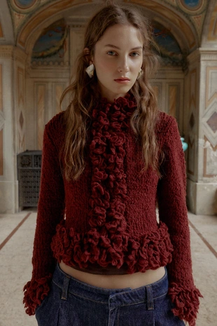 Купить Zara Вязаный жакет с бахромой