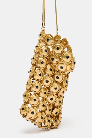 Сумка-мешок с металлическими деталями- Заказать в России