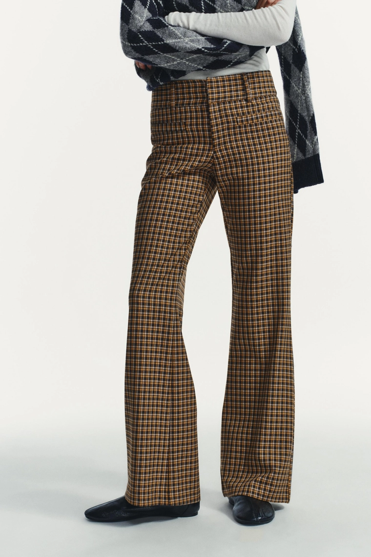 Брюки-кордуровые широкие зауженные к низу