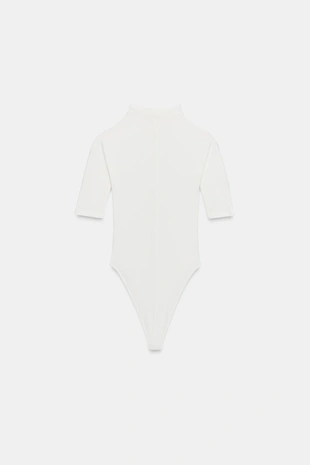 Боди в деревенском стиле с высоким воротником- Заказать в России