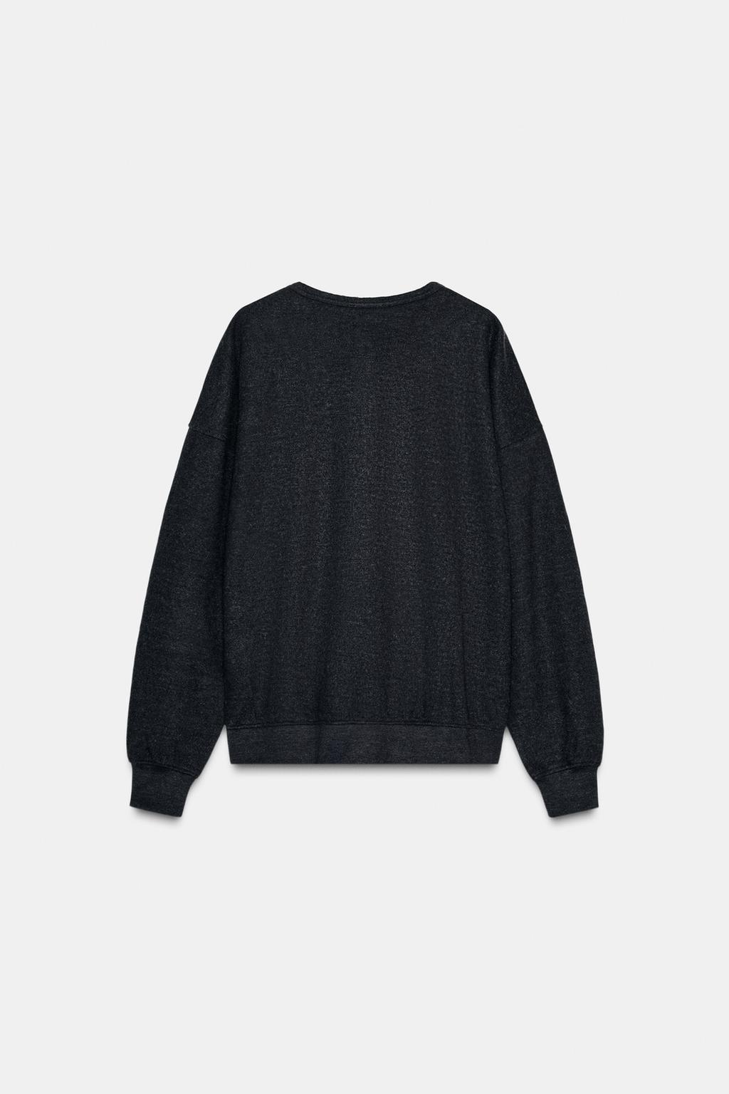 極美品　ムク　SAR Zara Толстовка на молнии с мягким рубчиком - Цвет темно-серый