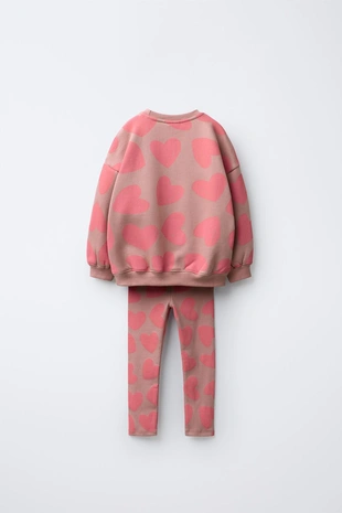 Купить Zara Комплект из толстовки и легинсов с принтом