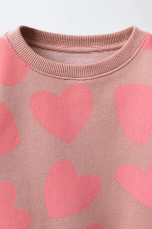 Faded pink | 1880/629/633 - Zara Комплект из толстовки и легинсов с принтом