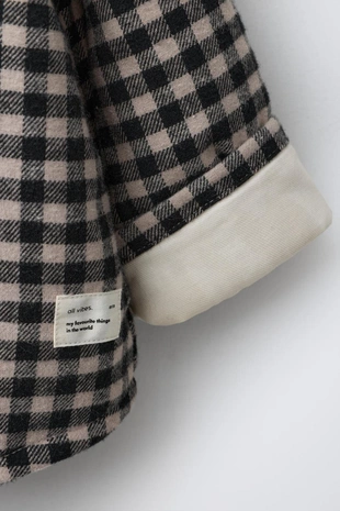 Куртка-рубашка в клетку виши- Заказать в России