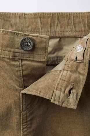 GREEN | 4745/289/914 - Zara Брюки MARINE из вельвета