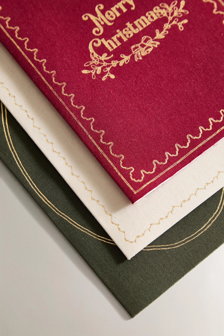 Набор открыток в виде книги на тему рождества (набор из 4 шт)