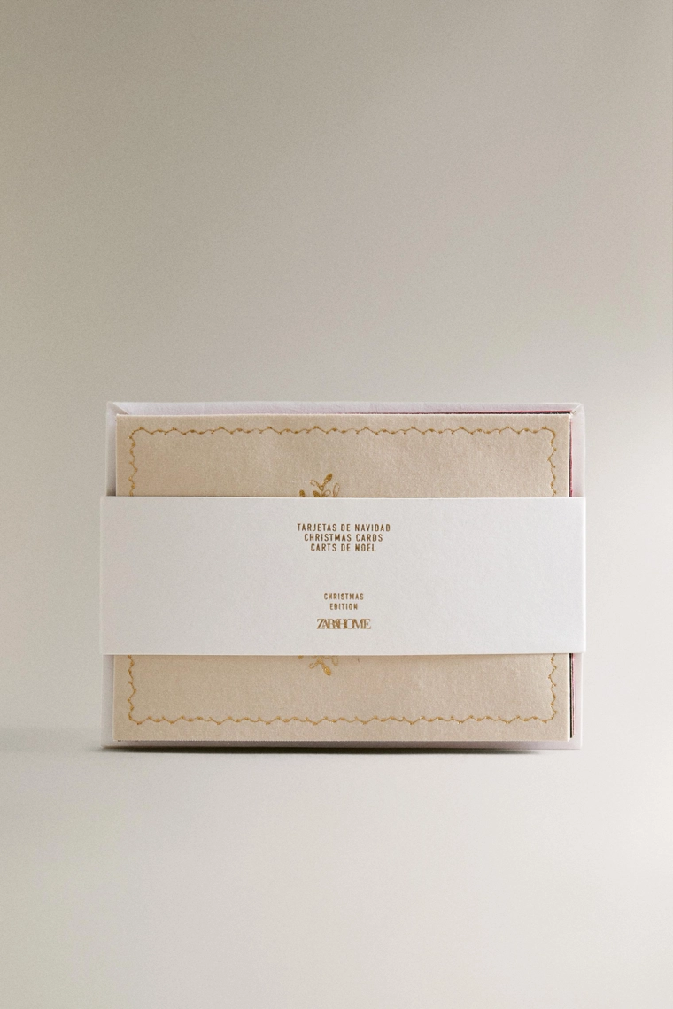 Набор открыток в виде книги на тему рождества (набор из 4 шт)