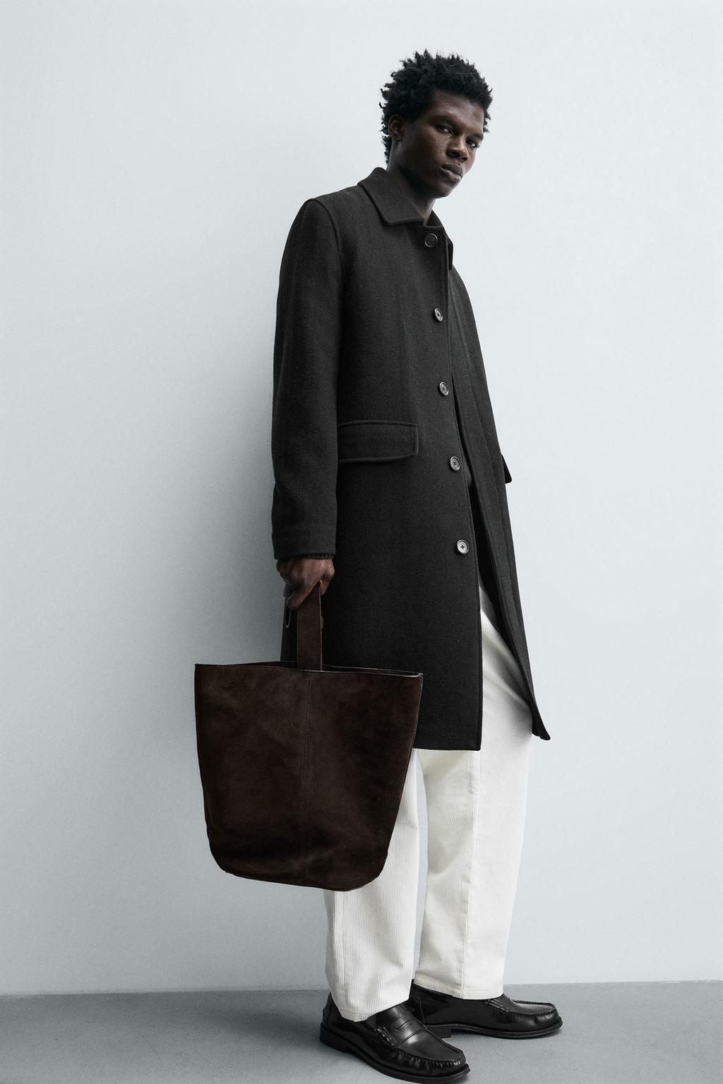 ПАЛЬТО ИЗ 100% ШЕРСТИ В ЕЛОЧКУ