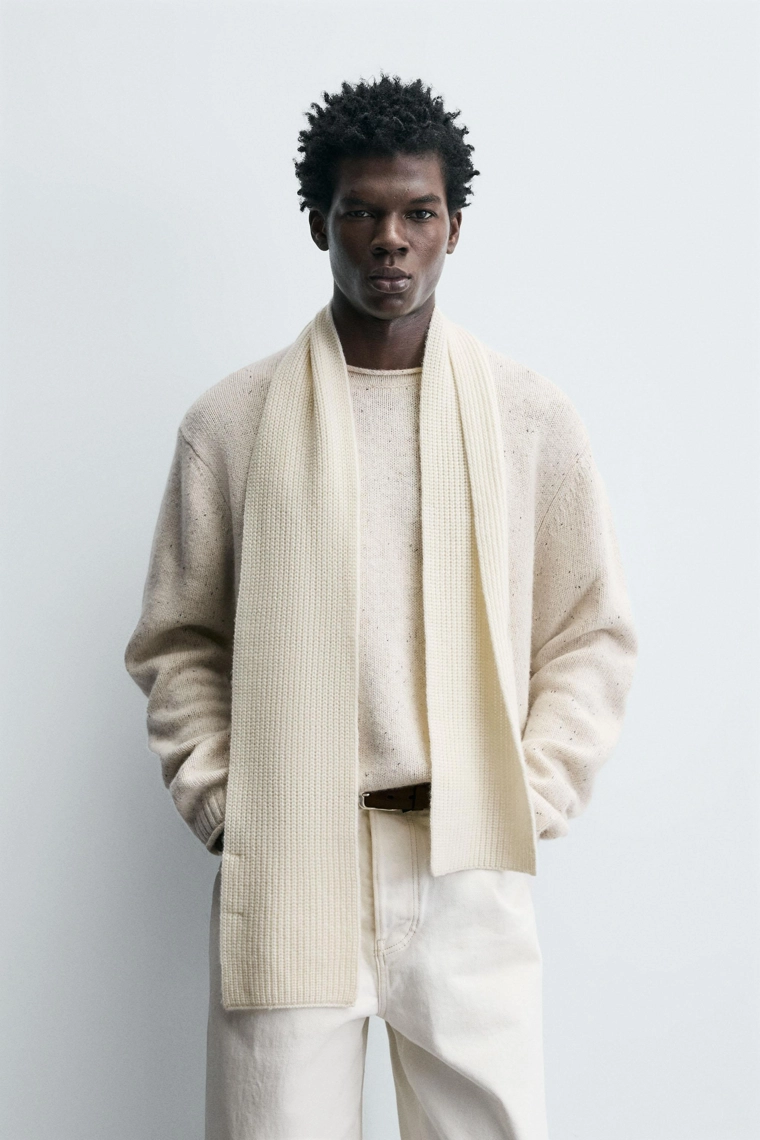 Пуловер из шерстяной смеси с пуговицами