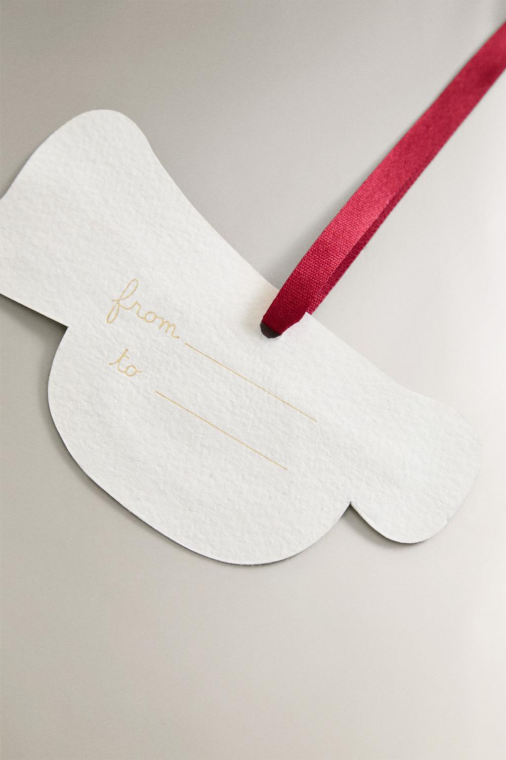 Набор бирок для подарков в виде рождественских фигур (набор из 8 штук)