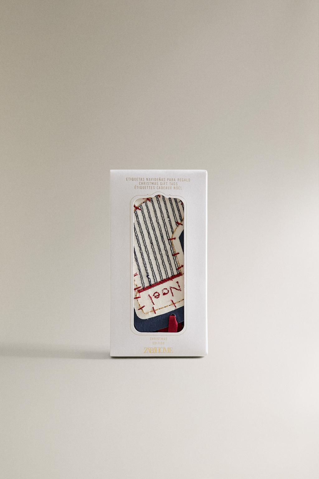 Набор бирок для подарков в виде рождественских фигур (набор из 8 штук)