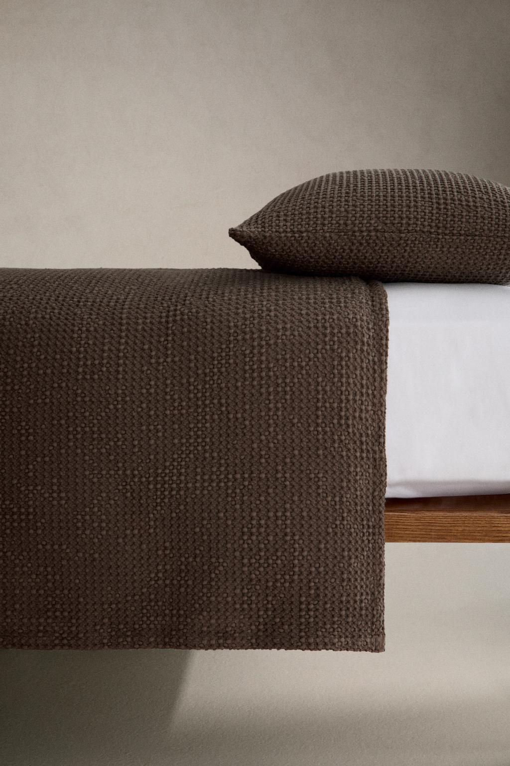 Одеяло из хлопка с мини вафельным трикотажем