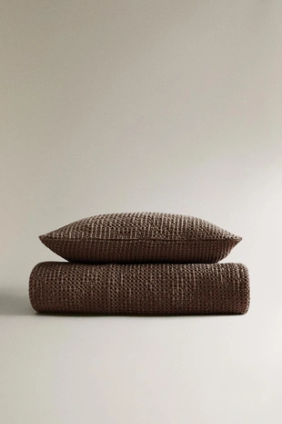 Одеяло из хлопка с мини вафельным трикотажем- Заказать в России