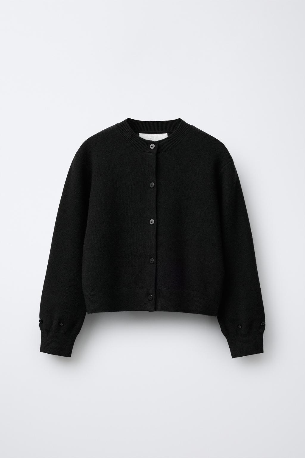 ТРИКОТАЖНЫЙ КАРДИГАН СО СЪЕМНЫМИ ПЕРЬЯМИ