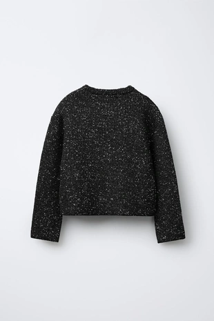 Black | 3920/905/800 - Zara Свитер с пайетками