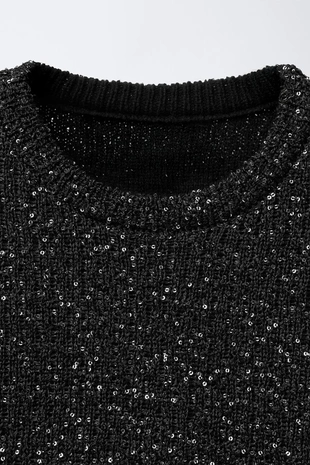 Свитер с пайетками- Заказать в России