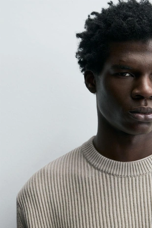 Жемчужный вязаный джемпер- Заказать в России