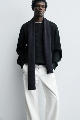 Жемчужный вязаный джемпер- Заказать в России