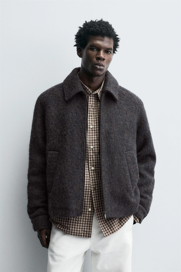 Укороченный текстильный овершерт