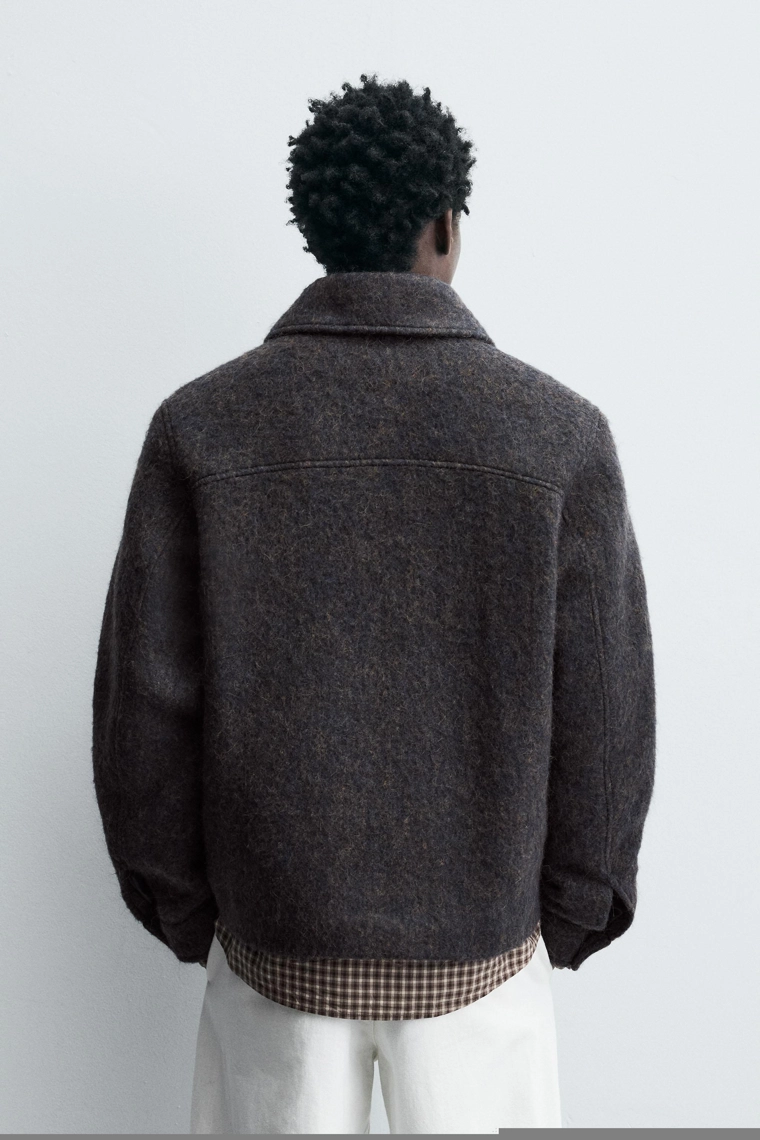 Укороченный текстильный овершерт