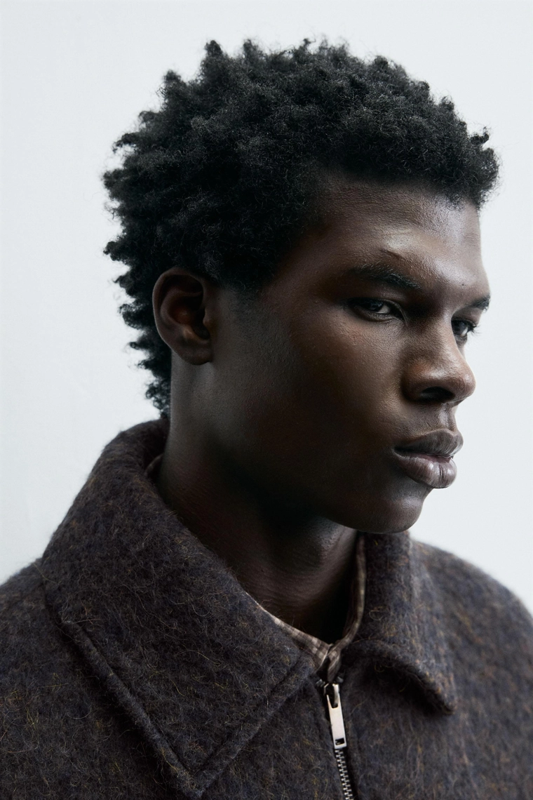 Укороченный текстильный овершерт