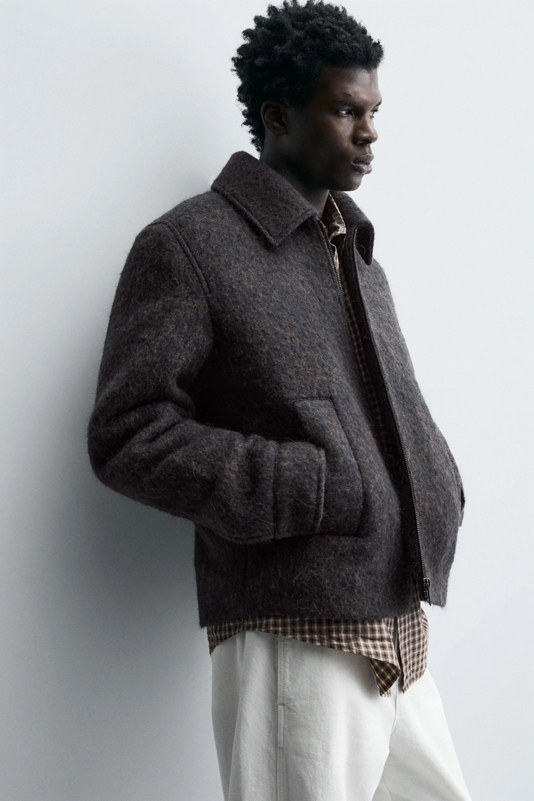 Укороченный текстильный овершерт