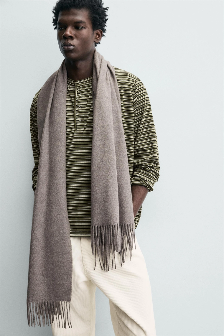 Полосатая хенли футболка