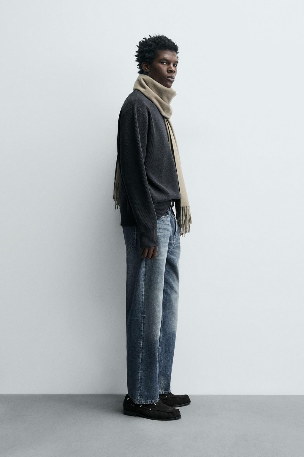 СВИТЕР ИЗ ШЕНИЛЛОВОЙ ТКАНИ С РЕЛЬЕФНЫМ УЗОРОМ