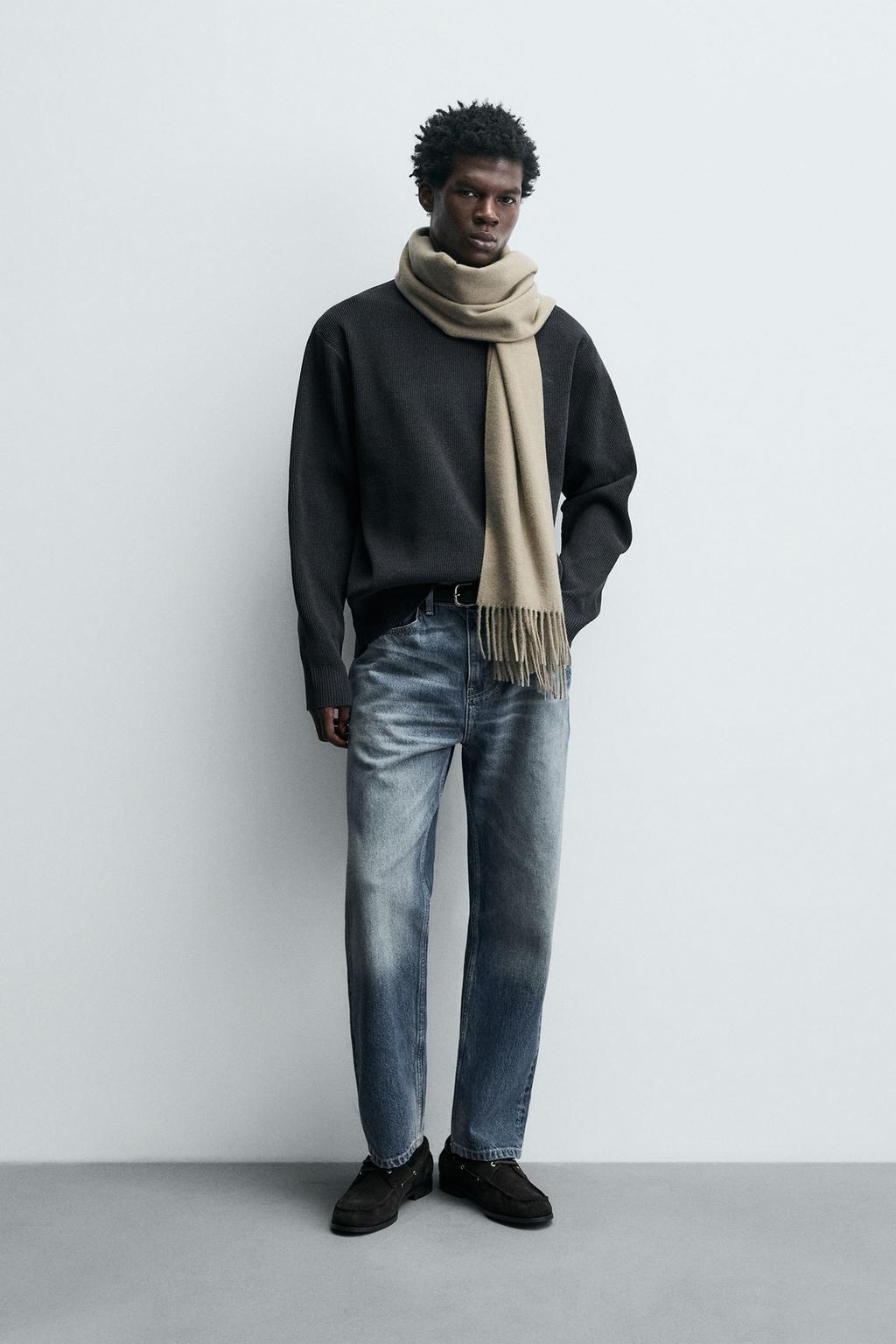 СВИТЕР ИЗ ШЕНИЛЛОВОЙ ТКАНИ С РЕЛЬЕФНЫМ УЗОРОМ