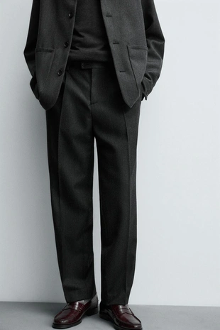 Брюки из 100% шерсти- Заказать в России